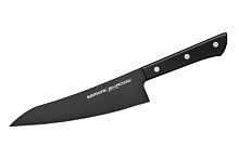 Нож кухонный Samura SHADOW Гюто с покрытием Black-coating 182мм, AUS-8, ABS пластик SH-0185