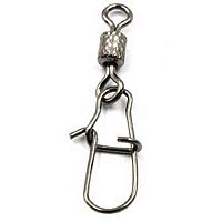 Вертлюг с застежкой Namazu ROLLING RIBBED SWIVEL WITH NICE SNAP, цв. BN, р. 12, test-8 кг, катаный