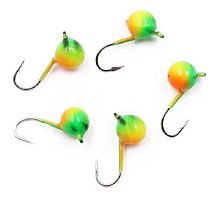 Мормышка вольф. Яман Шар с ушком, р. 3, вес 0,3, цв. окунь