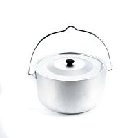 Котелок костровой "СЛЕДОПЫТ" цилиндрический 6 л, алюм.