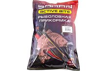 Прикормка Yaman Active Bite Карп (клубника), цв. красный, 900 г.