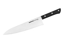 Нож кухонный Samura Harakiri европейский Шеф с серрейтором, 208 мм. SHR-0086B