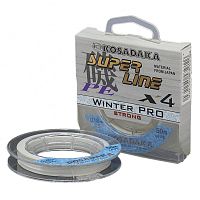 Леска плетен. зимняя "SUPER LINE PE X4 Winter PRO" 50м, цв.прозр., 0,18мм, 12,9кг