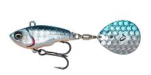 Блесна Savage Gear Fat Tail Spin 55 Sinking Blue Silver Pink Fluo, 5,5см, 9г, тонущая