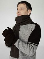 Шарф из вербл. шерсти,  дл.150см, цвет темно-коричневый Шарф из вербл. шерсти,  дл.150см, цвет темно-коричневый