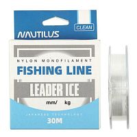 Леска монофильная Nautilus Leader Ice 0.16 мм, 2,7кг, 30м