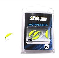 Мормышка вольф. Яман Супер банан с ушком, р. 2,2, вес 0,5, цв. лимон