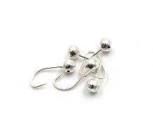 Мормышка Яман Шар с отв., SILVER PLATED, d 4, вес 0,4 г