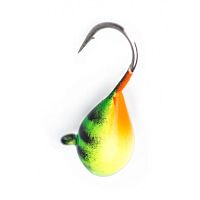 Мормышка вольф. Яман Капля с ушком, р. 3, вес 0,5, цв.окунь