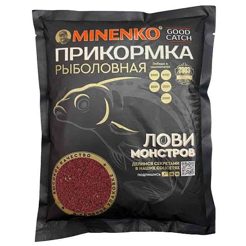 Прикормка MINENKO GOOD CATCH клубника, 700г