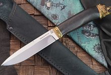 Нож Игла 95х18 голова латунь