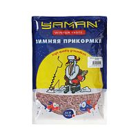 Прикормка Yaman Winter Taste Гранулы 3мм, зимняя (мотыль), цв. красный, 700 г