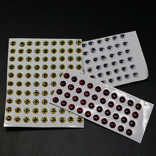 Голографические глазки (эпоксидные) 5 мм ((40шт)