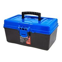 Ящик для рыб.принадлежностей RUNIS, 7л, 300х175х150 мм, съемный лоток с ручк., синий
