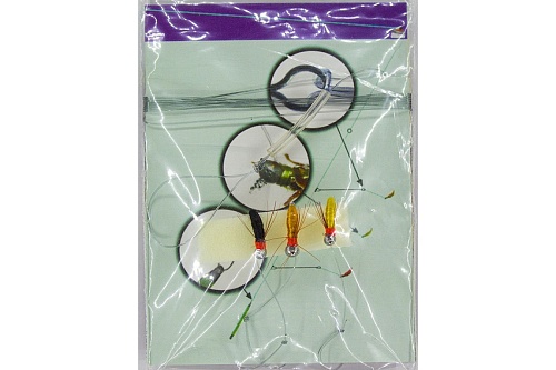 Настрой для донной хариусовой ловли + 3 мушки Настрой для донной хариусовой ловли + 3 мушки