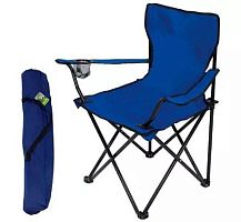 Кресло складное 50*50*80 см до 120 кг (сталь d-16*0,6 мм/ПЭ600D), цв.синий