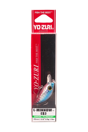 Воблер YoZuri L-Minnow тонущ., 33мм, 3,5g Воблер YoZuri L-Minnow тонущ., 33мм, 3,5g