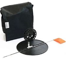 Набор жерлиц оснащенных с алюм.стойкой d-210мм, катушка 90мм, в сумке, 10шт