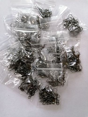 Застежка с вертлюгом AKARA №3 (10шт) Застежка с вертлюгом AKARA №3 (10шт)