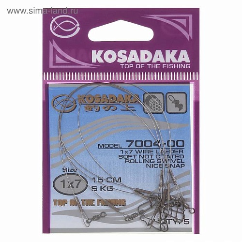 Поводки Classic 1x7 15cm 6kg (5шт.) Поводки Classic 1x7 15cm 6kg (5шт.)