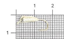 Мормышка гвоздик с ушком, 4.5 мм вес 1,35гр серебро LumiCom