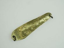 Блесна Сквирского круглоголовая №1 двойная цв. желтая/белая