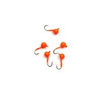 Мормышка вольф. Яман Шар с ушком, р. 3, вес 0,3, цв. оранжевый