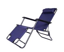 Кресло складное, 153*59.5*81см (труба 25*0,8мм), цв.синий