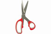 Ножницы Зубр "Мастер" хозяйственные, изогнутые, двухкомпонентные ручки, 190мм 40442-19