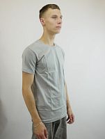 Футболка мужская светло-серая р.L