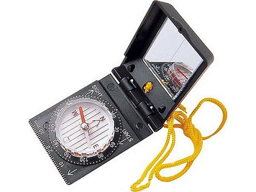 Компас DC30-1 (с линейкой, зеркало в крышке)