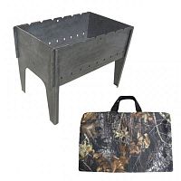 Мангал разборный 2мм, 490*330*400мм, сумка