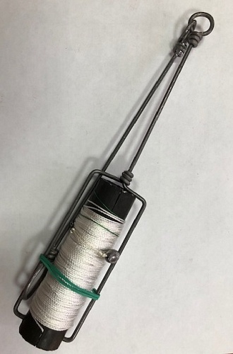 Самолов складной, груз оливка, двойник, поводок