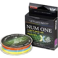 Шнур NUM ONE PE4X-100M 2.0#/0,235 mm Multi Colour Ryobi