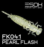 Приманка силиконовая Vibra 1,8"(48мм), вес 0,9гр, цв.Pearl Flash