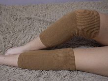 Наколенники из верблюж.шерсти, цв.песочный/верблюжий