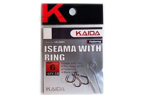 Крючки одинарные Kaida ISEAMA р.8 Крючки одинарные Kaida ISEAMA р.8