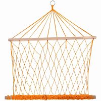 Гамак плетеный, желтый