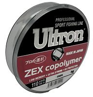 Леска Ultron Zex Copolymer d 0.30, тест 11кг, 100м прозрачный