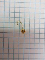Мормышка Яман Шар с отв.,GOLD PLATED, d 4, вес 0,4 г Мормышка Яман Шар с отв.,GOLD PLATED, d 4, вес 0,4 г
