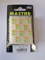 Мормышка Безнасадка 2 художественный (зеленый), шарик,0,5 гр (сырный) Мормышка Безнасадка 2 художественный (зеленый), шарик,0,5 гр (сырный)