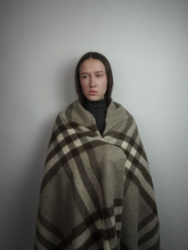 Плед 150*200см, коричневые полоски Плед 150*200см, коричневые полоски