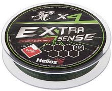 Леска плетеная Helios Extrasense X4 PE Green 150m 0.6/10LB 0.14mm