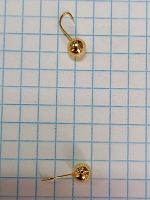 Мормышка Яман Шар с отв.,GOLD PLATED, d 5, вес 0,7 г Мормышка Яман Шар с отв.,GOLD PLATED, d 5, вес 0,7 г