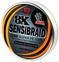 Шнур SENSIBRAID 8 Green 150m - 0.15mm/11kg/24.2Lbs