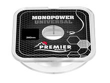 Леска зимняя MONOPOWER UNIVERSAL 0.18mm/30m Clear Nylon PREMIER fishing