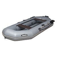 Лодка ПВХ Бахта-290Т(надувное дно) гребная 2-местная цв.серый