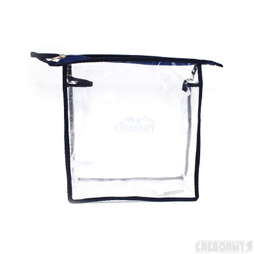 Косметичка СЛЕДОПЫТ р.19х17х7 см, прозрачная, на молнии Косметичка СЛЕДОПЫТ р.19х17х7 см, прозрачная, на молнии