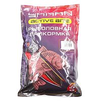 Прикормка Yaman Active Bite Карп (слива), цв. красный, 900 г.