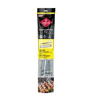 Набор шампуров средних 50 см (6 шт.) никелир.сталь в zip-пакете